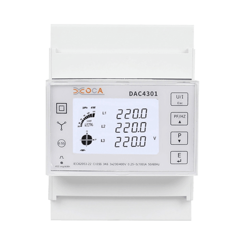 Dac4301 DIN sín váltóáramú többtarifa Modbus elektromos energiamérő