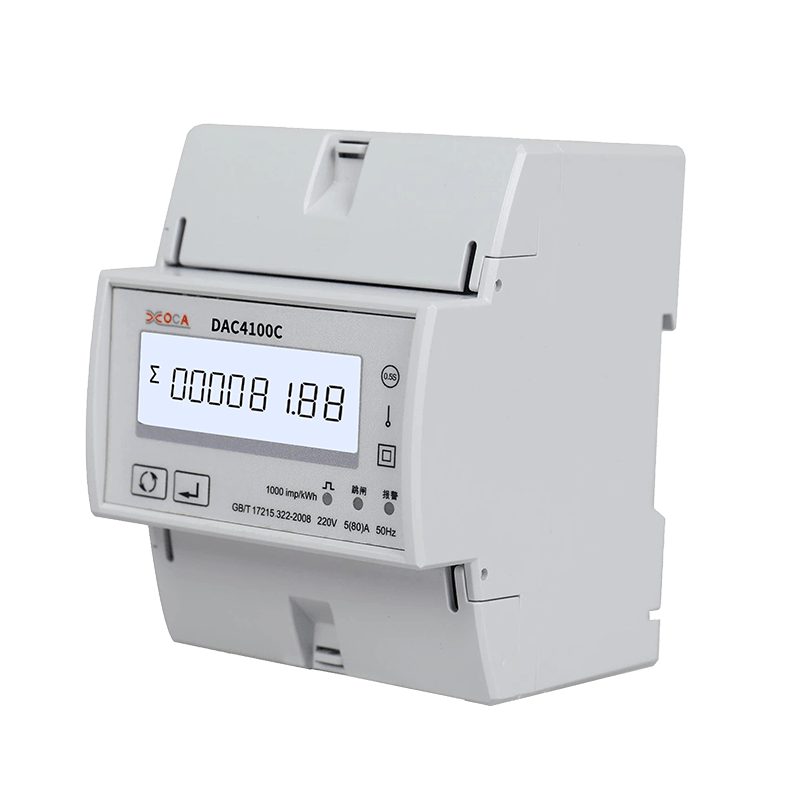 DAC4100C egyfázisú DIN-sínes Modbus intelligens távirányítós energiamérő