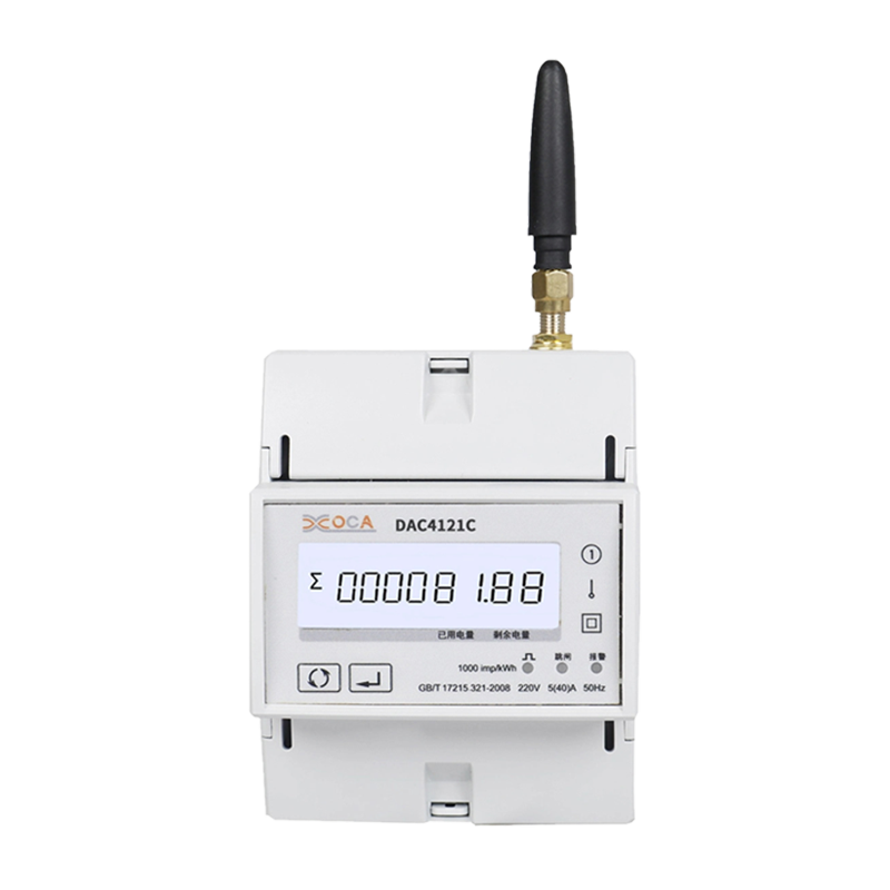 Dac4121C DIN sínes AC egyfázisú vezeték nélküli Modbus teljesítménymérő