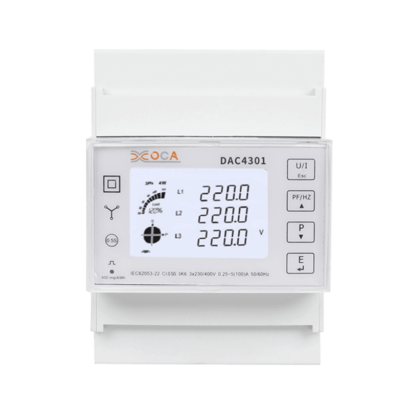 Dac4301 DIN sínes előre fizetett Modbus elektromos teljesítménymérő