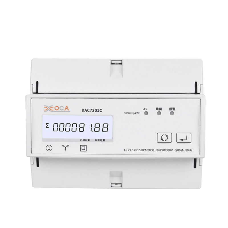 Dac7301C DIN sínes AC háromfázisú Modbus elektromos energiamérő