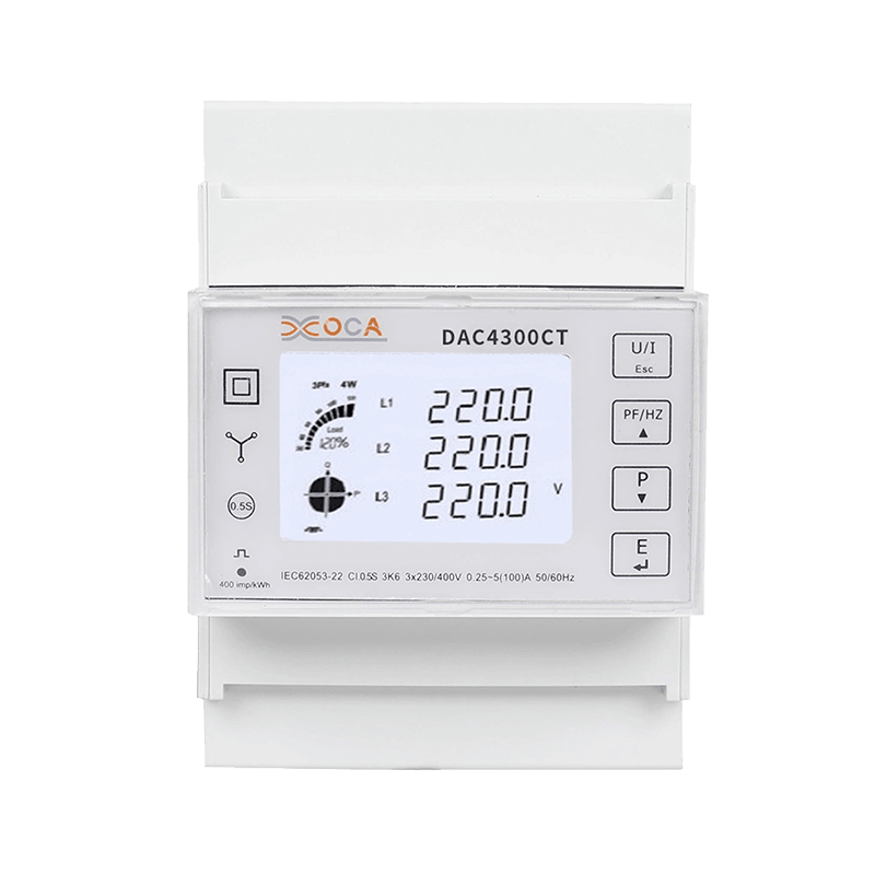 Dac4300CT DIN Rail Smart elektromos energiamérő multiméter