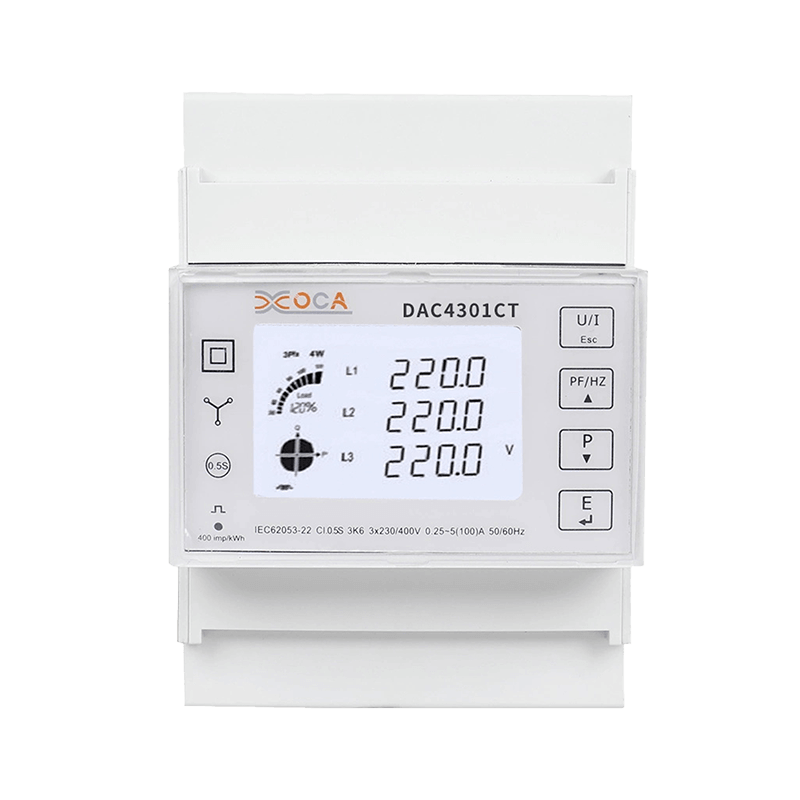 Dac4301CT DIN sínes Modbus háromfázisú intelligens elektromos energiamérő