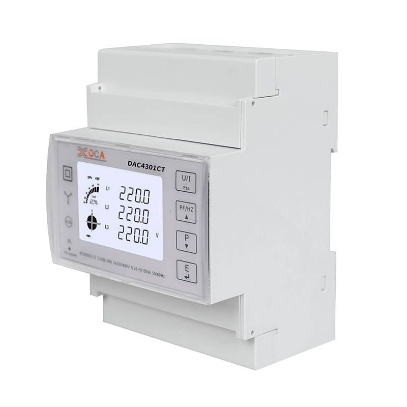 Dac4301CT háromfázisú RS485 Modbus DIN sínes digitális energiamérő