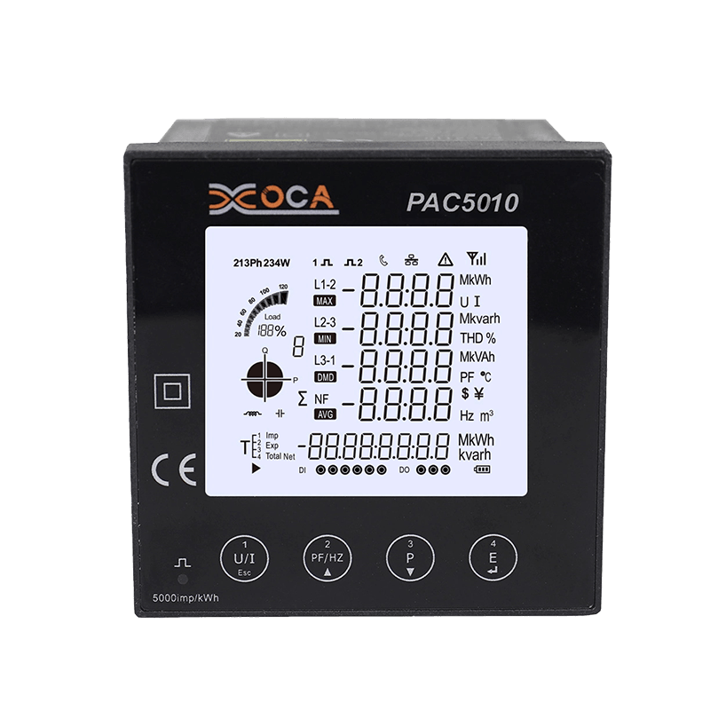 PAC5010 AC panel RS485 Modbus digitális elektromos energia mérő teljesítménymérő