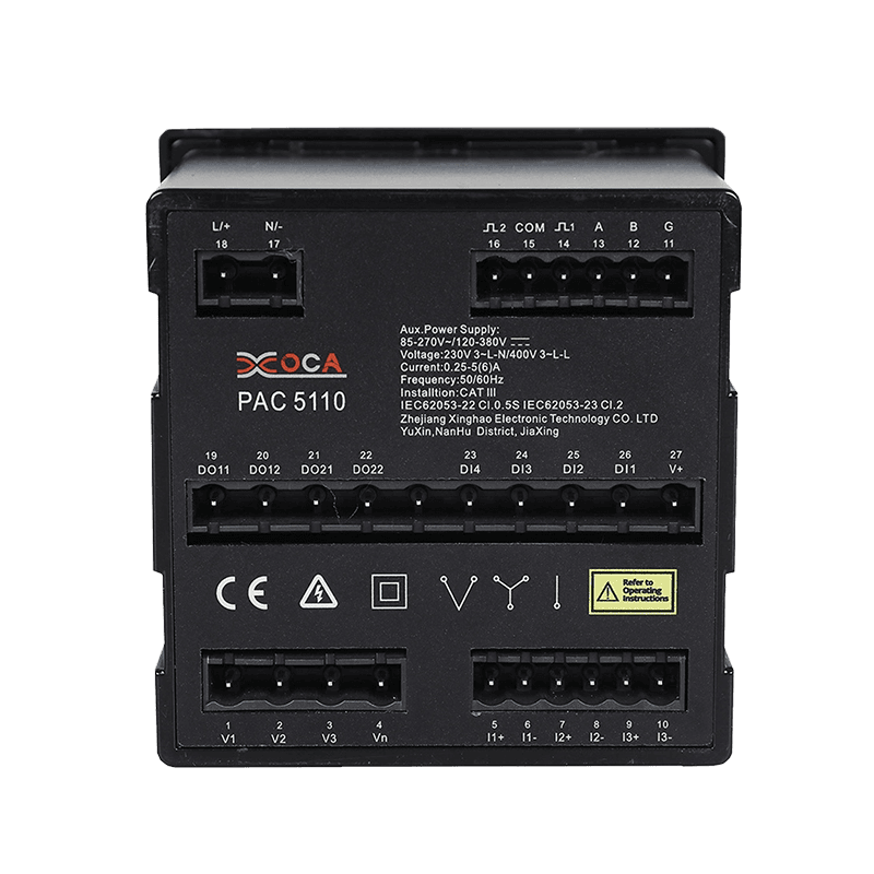 PAC5010 intelligens elektromos egyfázisú, intelligens vezeték nélküli paneles teljesítménymérő