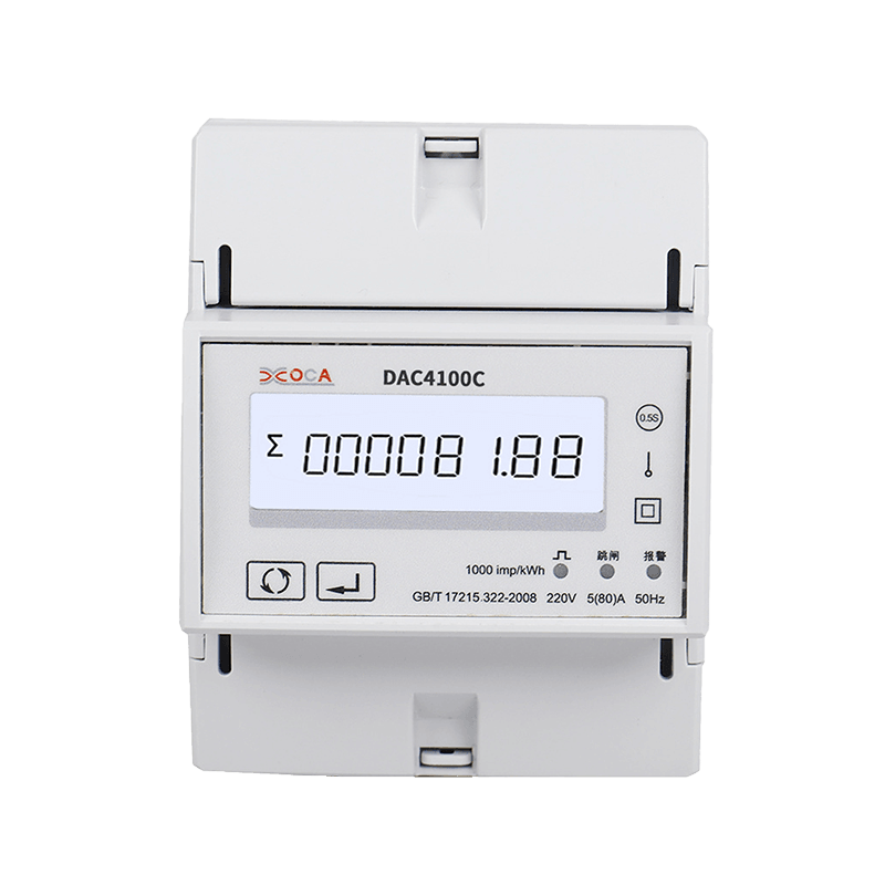 DAC4100C egyfázisú DIN-sínes Modbus intelligens távirányítós energiamérő