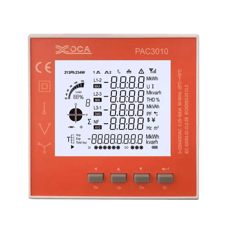 PAC3100 Smart Digital LCD WiFi elektronikus teljesítménymérő