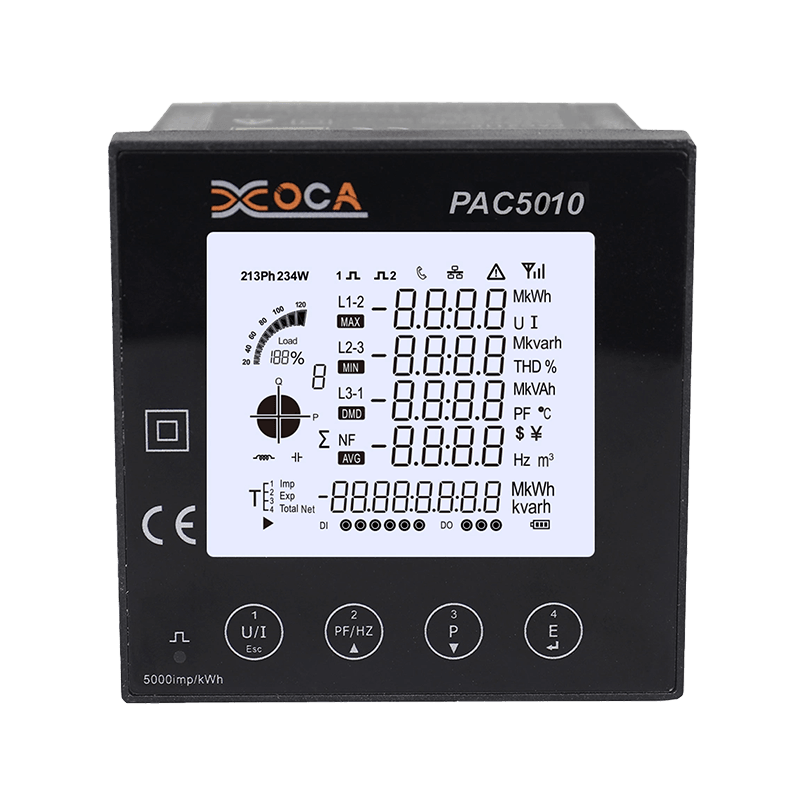 PAC3000 LCD intelligens paneles teljesítménymérő