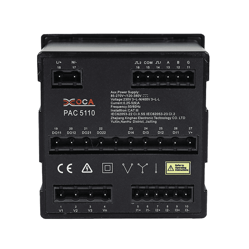 PAC5010 Smart Modbus LCD paneles teljesítménymérő multiméter