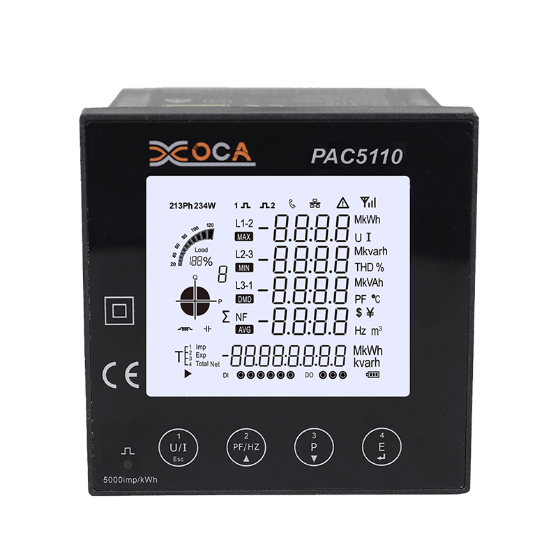 PAC5110 intelligens digitális WiFi LCD előre fizetett teljesítménymérő