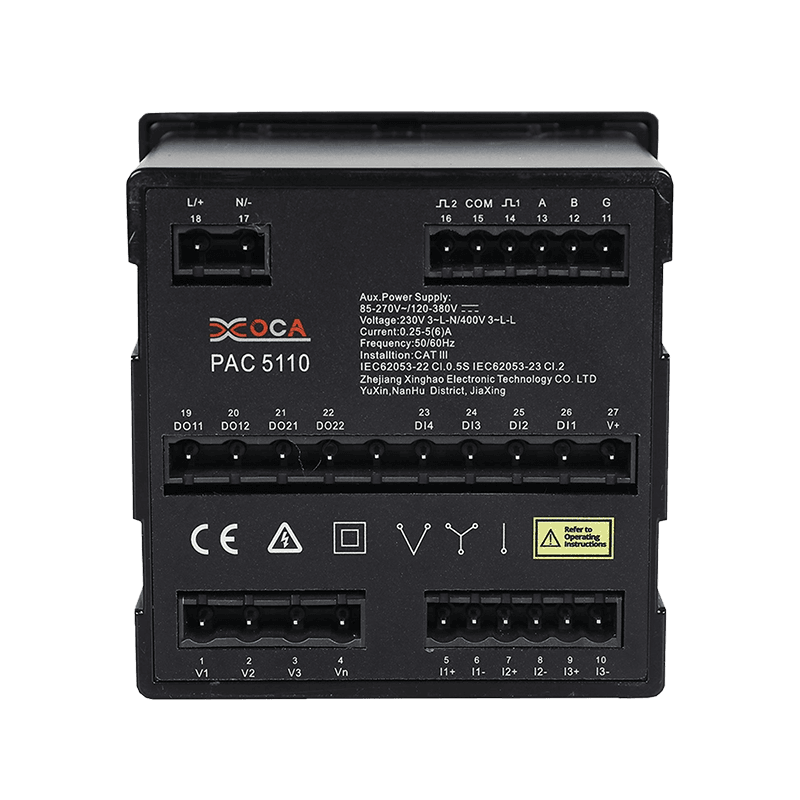 PAC5010 Big LCD WiFi intelligens teljesítménymérő elektromos energiamérő elektromos elemző